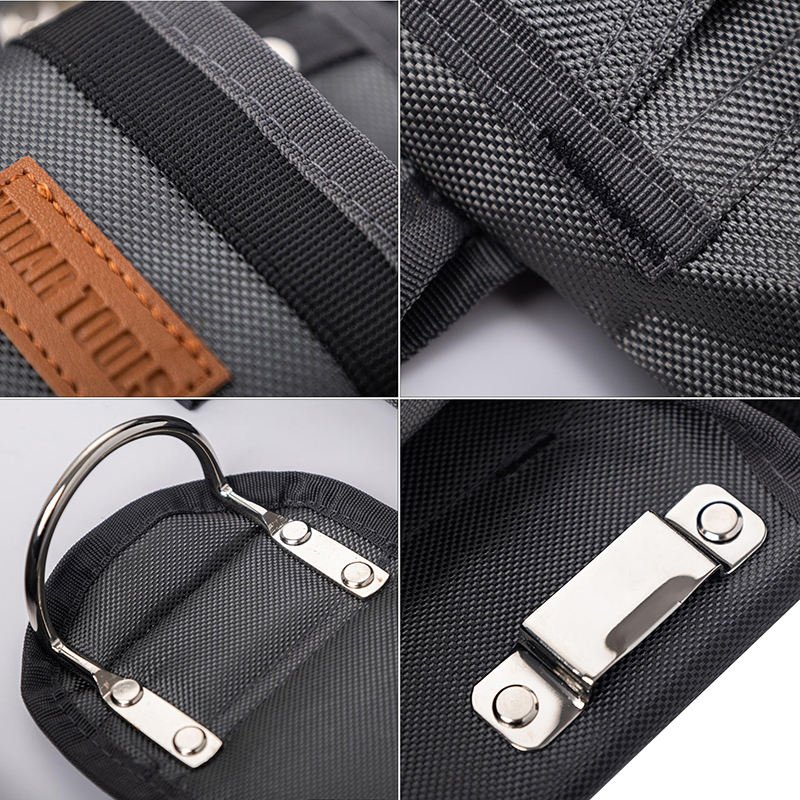 Heavy Duty Construction Tool Belt With Adjustable Pouches - Image 3