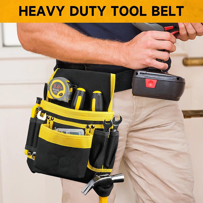 Detachable & Adjustable Tool Pouch belt for Electrician, Carpenter, Construction - Image 7